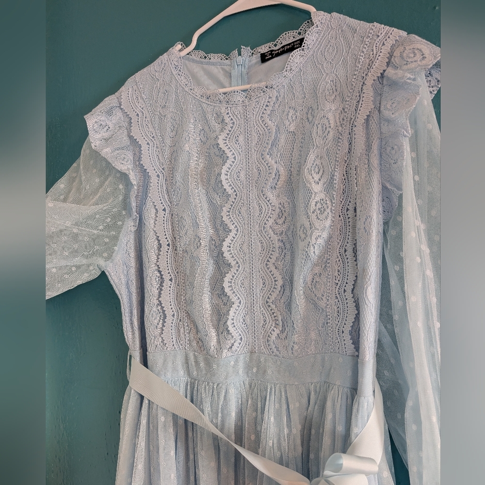 Light Blue Spring Dress - Picture 4 of 8